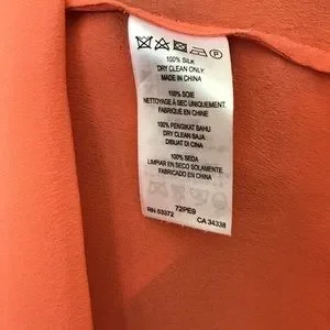 Tunique 100% Soie Orange French Connection Taille 40F - Sans Manches, Occasion Très Bon état